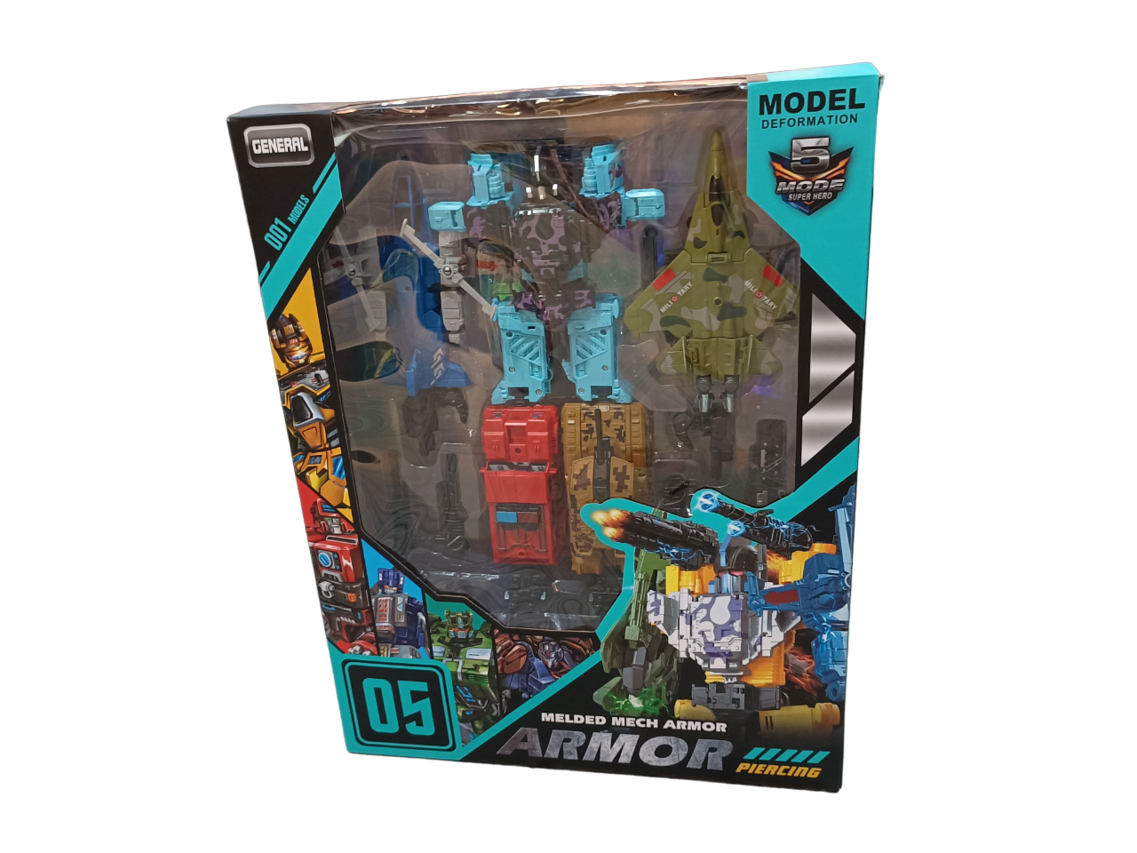 5in1 Transformable Robot (Yellow/Blue) Toymate