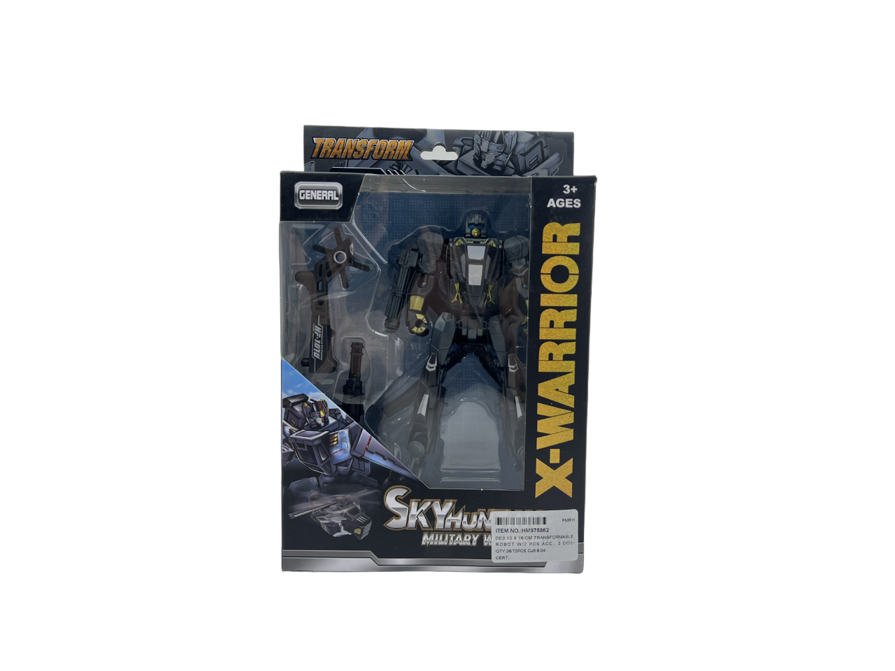 HelicopterTransformable Robot (Black/Grey) Toymate