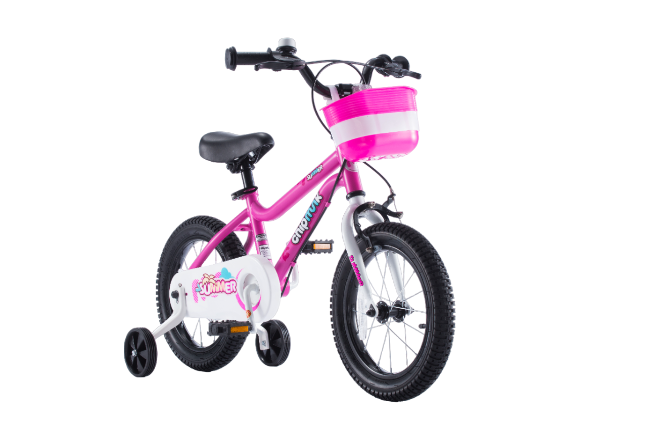RoyalBaby Chipmunk Summer Pink Kids Bike 12 Inch Toymate