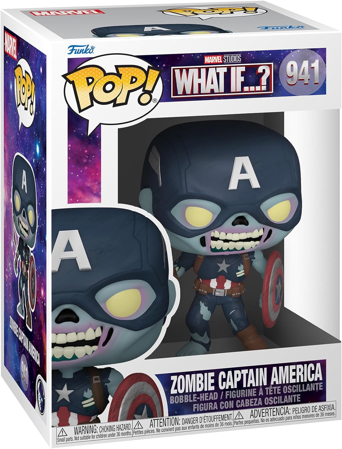 Marvel What If? Zombie Captain America Funko Pop! Vinyl Bobblehead Toymate