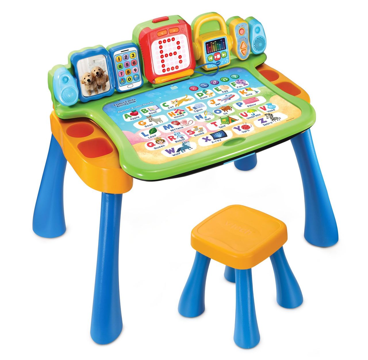 Touch Learn Activity Desk Deluxe 4 In 1 Writing Pad Chalkboard Art Station