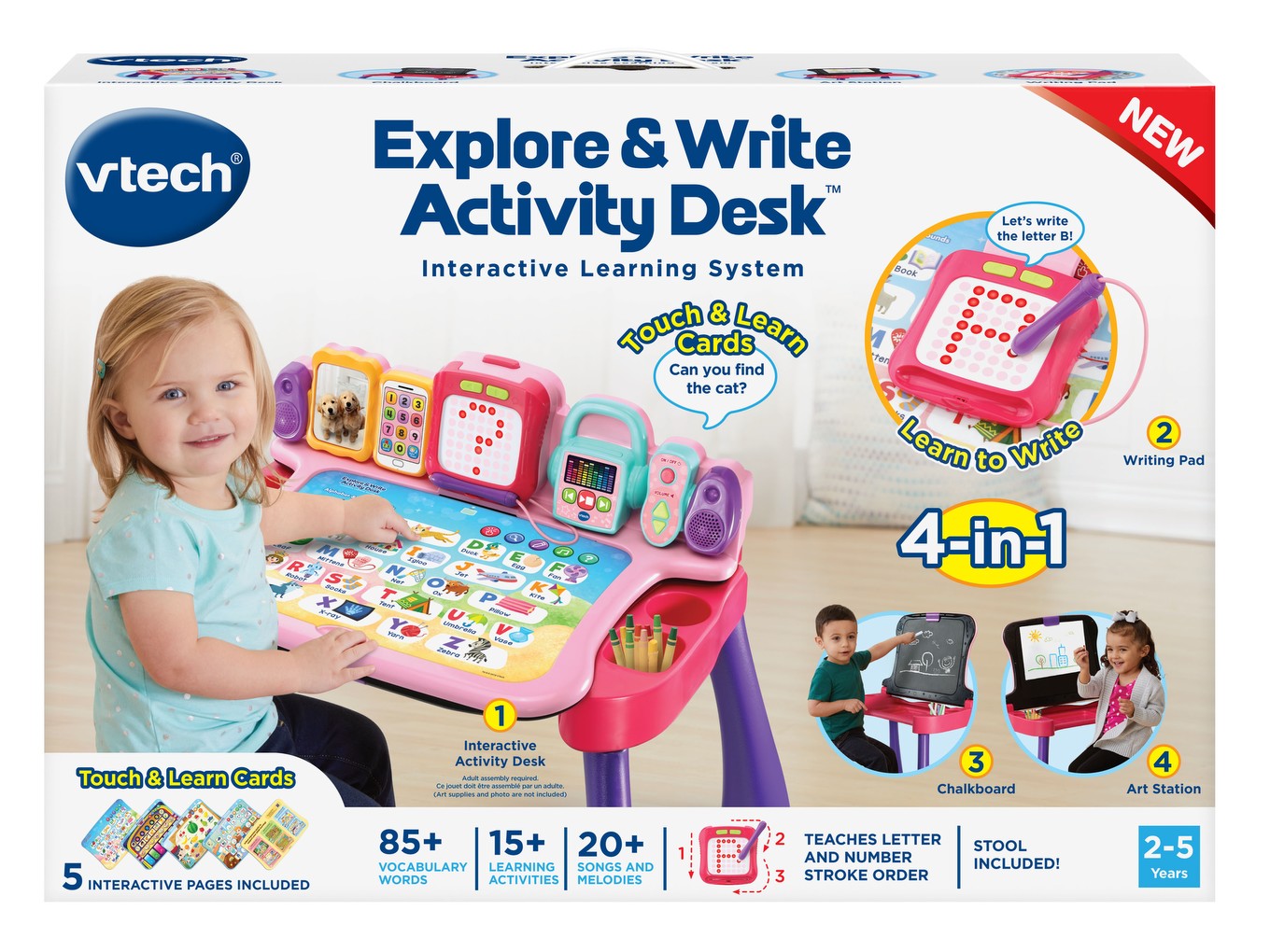 vtech touch and learn pink