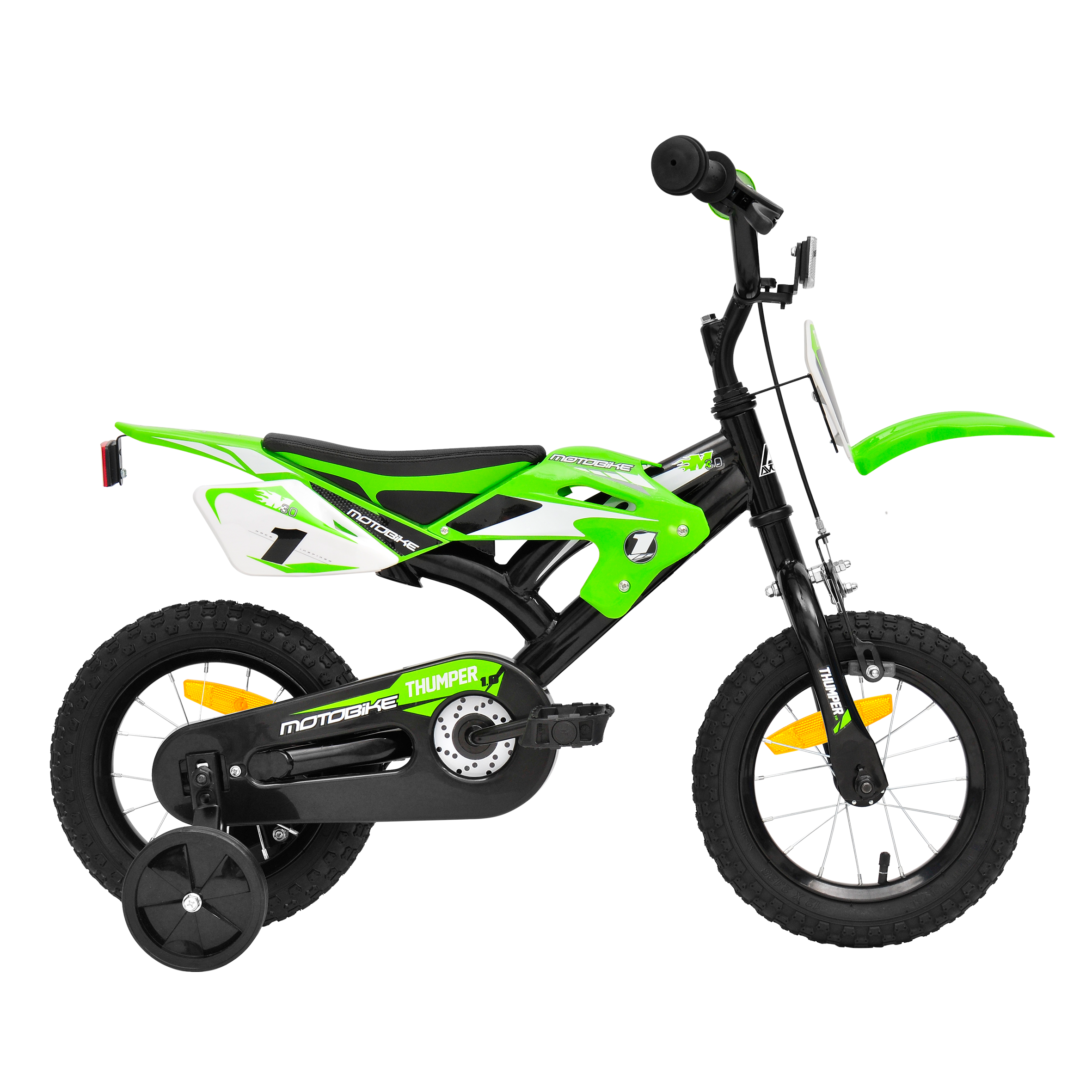Avoca 30cm Moto X Bike Normal Decal Green Toymate