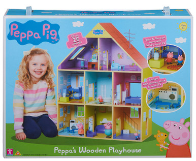 peppa pig deluxe wooden playhouse