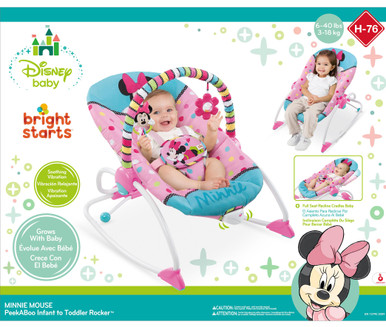 bright starts minnie mouse rocker