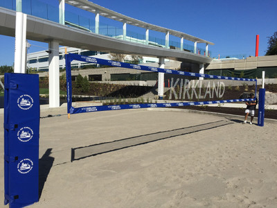 Google / Kirkland Sand Volleyball Court with Printed Netting on PBN4