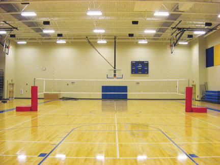 Indoor Volleyball System Free Standing Systems VBCF Collapsible
