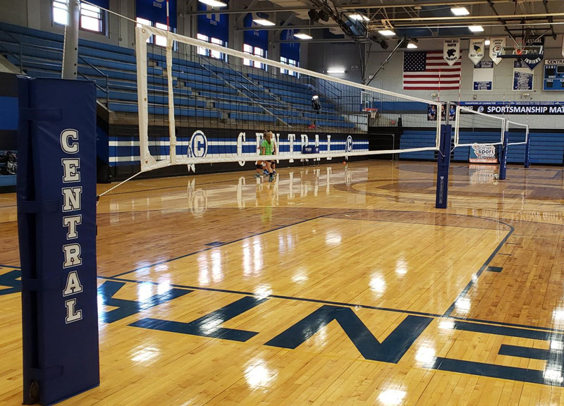 indoor volleyball court diagram