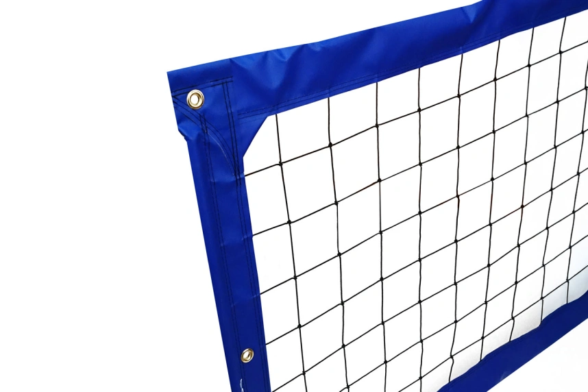 Sewn-in enclosed dowels on volleyball net