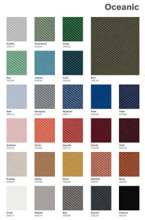 Oceanic fabric samples & swatch card