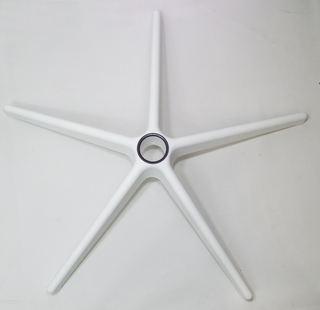 White Pyramid Office Chair Base, 27"