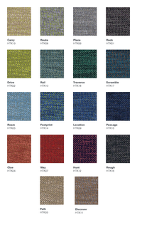 Track fabric samples & swatch card