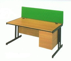 Upholstered Rectangular Desktop Screens
