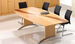 Fulcrum Custom Inlay Meeting Table