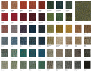 Mainline Flax fabric samples & swatch card