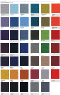 Aquarius fabric samples & swatch card