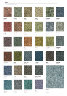 Rivet fabric samples & swatch card