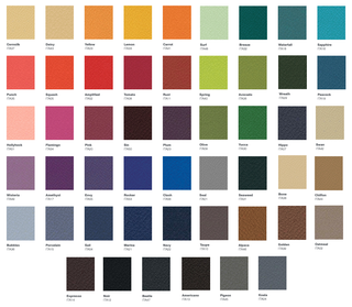 Vita fabric samples & swatch card