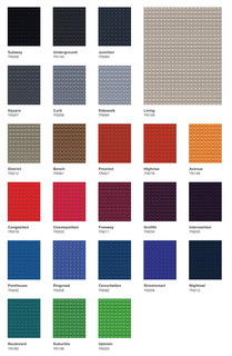 Urban fabric samples & swatch card