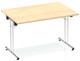 Impulse folding rectangular top desk