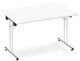Impulse folding rectangular top desk