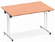 Impulse folding rectangular top desk