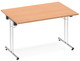 Impulse folding rectangular top desk