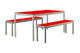 Hub table and bench seating 
