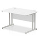 White with Silver frame