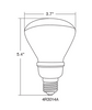 TCP 4R3014A35K 14 Watt R30 - Dimension