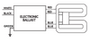 CSD-UV42PS AC Electronics Ballast - 38W 2D Wiring