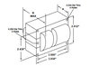 M15048TLC3M-500K Universal - Dimensions