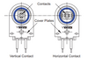 High Output D Tombstone Sign Socket - Spring Vertical