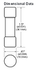 KTK-15 Bussmann Limitron dimensions