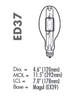 Bulb Shape: ED37