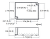 LC40-1050Z-UNV-W Hatch LED Driver Dimensions