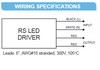  RS12-60M-LED Hatch LED Driver - Wiring