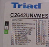 C2642UNVMES Universal Triad Ballast - Label