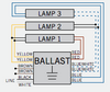 KTSB-E-0832-24-1-S Keystone Four Lamp Wiring