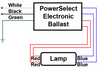 PowerSelect PS30U62H Compact Fluorescent Ballast Wiring