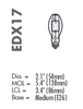 Bulb Shape EDX17