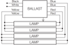 QTP4x32T8/UNV ISN-SC-B Quicktronic (49908/*27469Y) - Wire Diagram