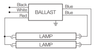 Sylvania QHE2x59T8/UNV ISH Wiring