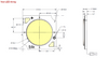 Bridgelux Gen 7 V10 Thrive LED Array - Dimensions