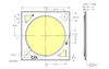 Bridgelux Gen 7 V18 V-Series LED Array  - Dimensions