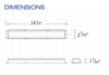 PAC0457 PACE Emergency Lighting Ballast - Dimensions