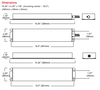 BTB15D Bodine - Dimensions