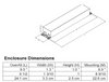 ICN-2P16-TLED-HL-N Advance Centium Instantfit LED Driver - Dimensions