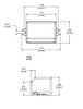 Hatch LV004W-12-UNV and LV004W-24-UNV - Dimensions