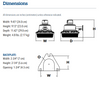 BGR -ALO-SWW2-MVOLT-PER-DNA Lithonia BarnGuard - Dimensions